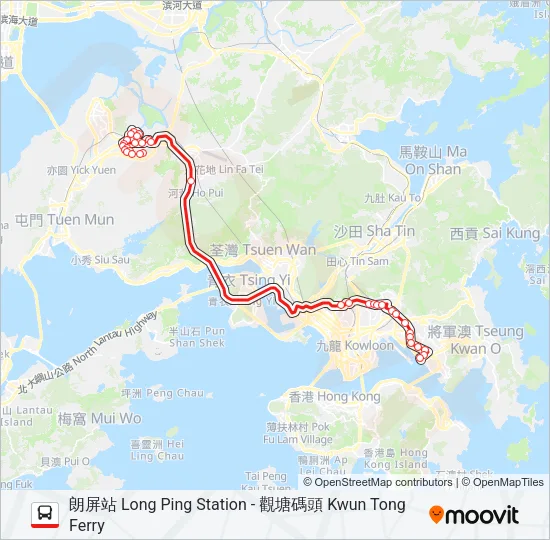 268C Bus Line Map