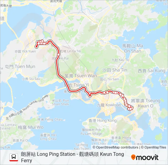 268C Bus Line Map