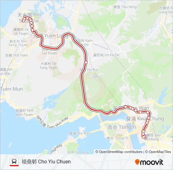269M Bus Line Map