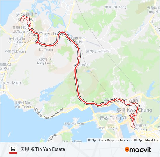 269M bus Line Map