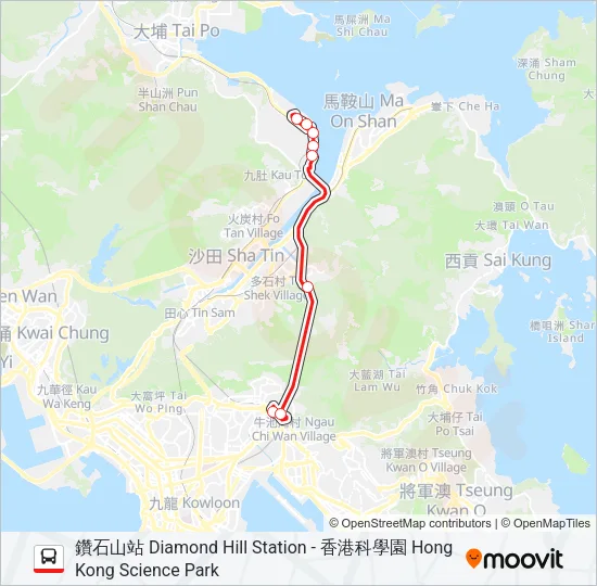 272S Bus Line Map