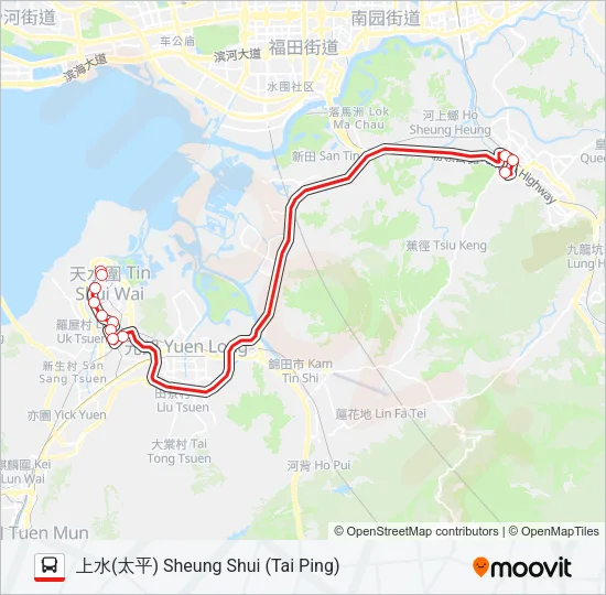 276A Bus Line Map