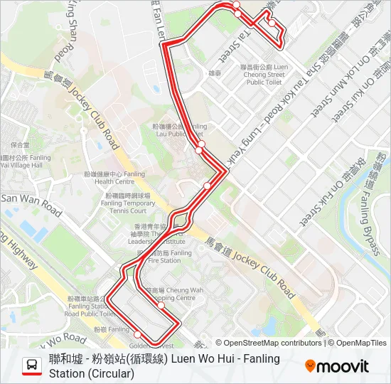 278K Bus Line Map