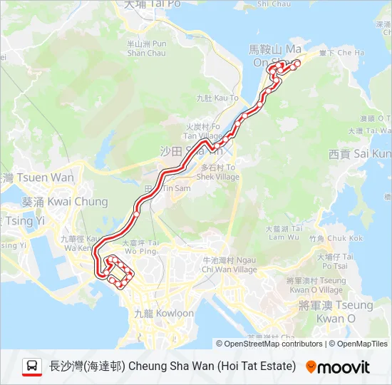286C Bus Line Map
