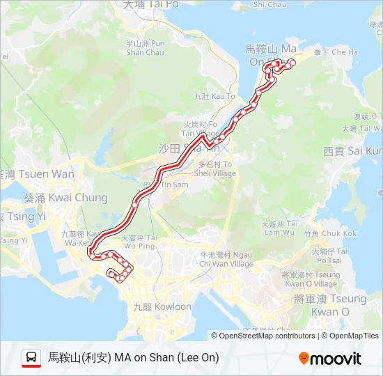 286C Bus Line Map