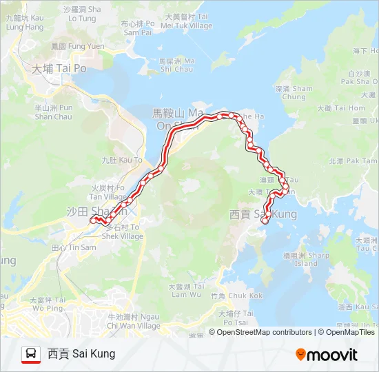 299X Bus Line Map
