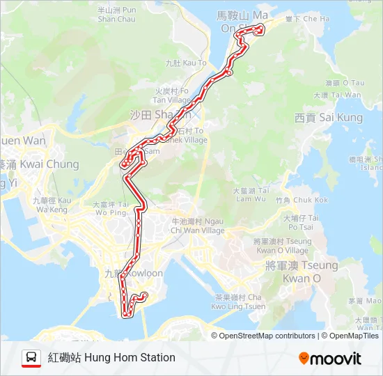 N281 Bus Line Map