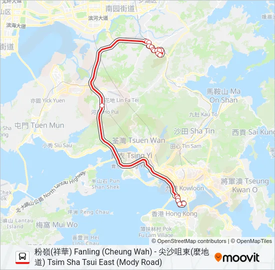 T270 Bus Line Map