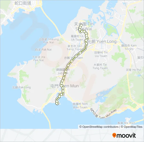 751/507 直通運行 Light Rail Line Map