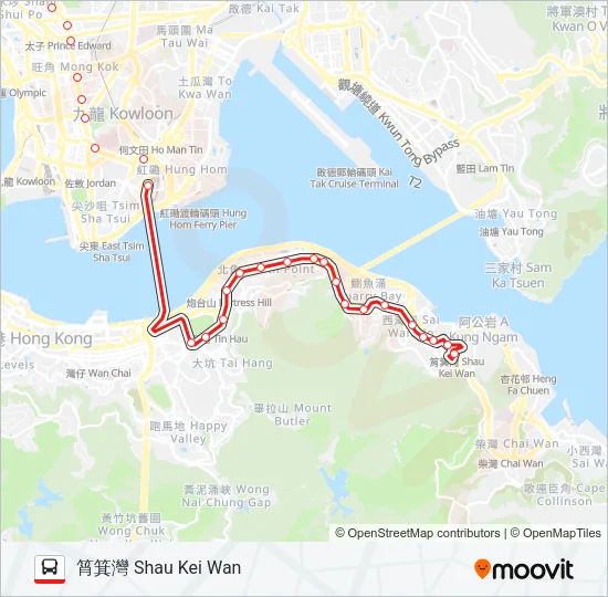 102 Bus Line Map