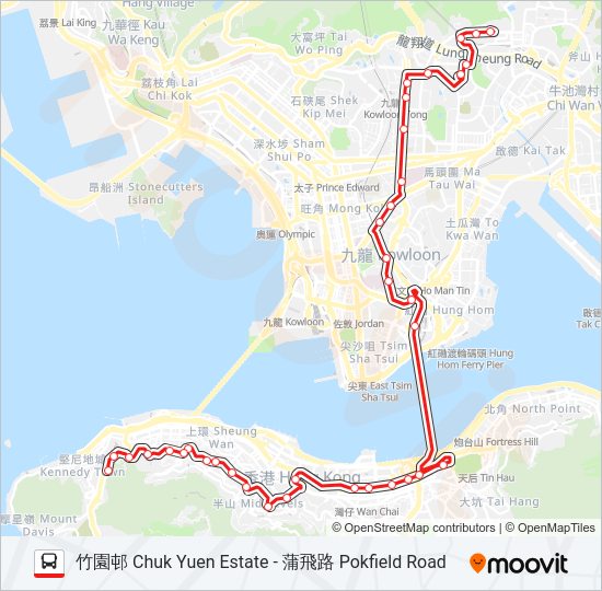 103 Route Schedules Stops Maps è'²é£›è·¯pokfield Road Updated