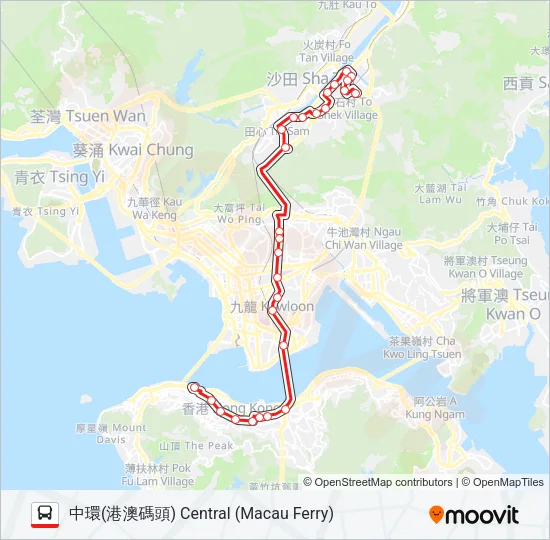 182 Bus Line Map