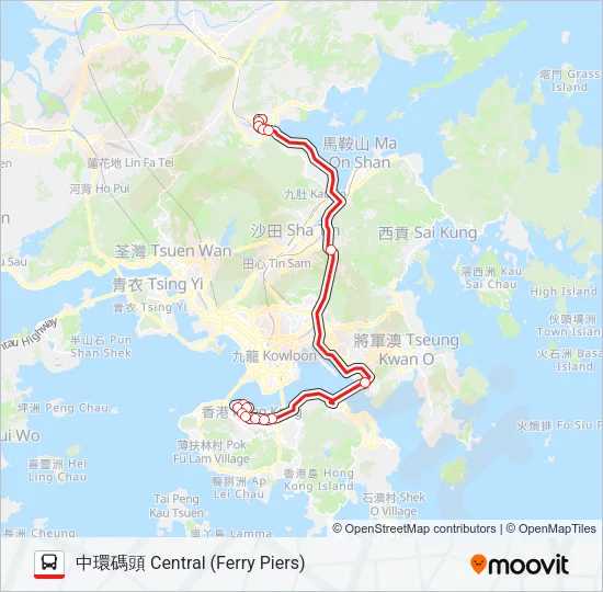 307 Bus Line Map