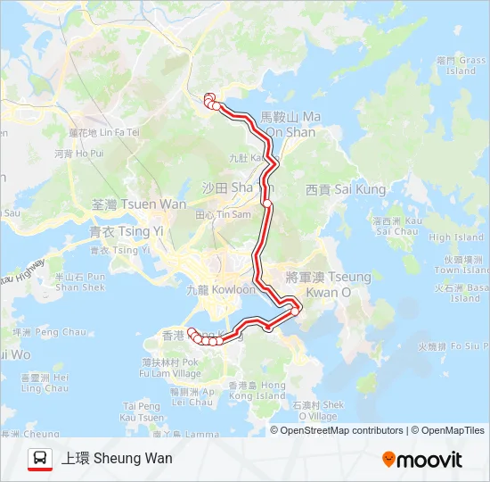 307 Bus Line Map