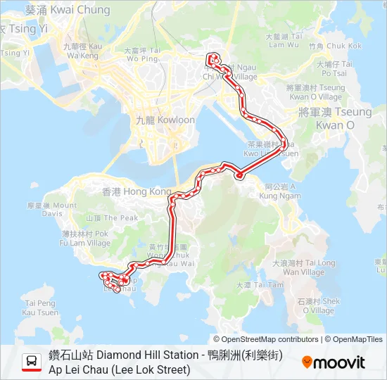 671 Bus Line Map