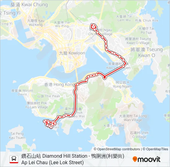 671 Bus Line Map