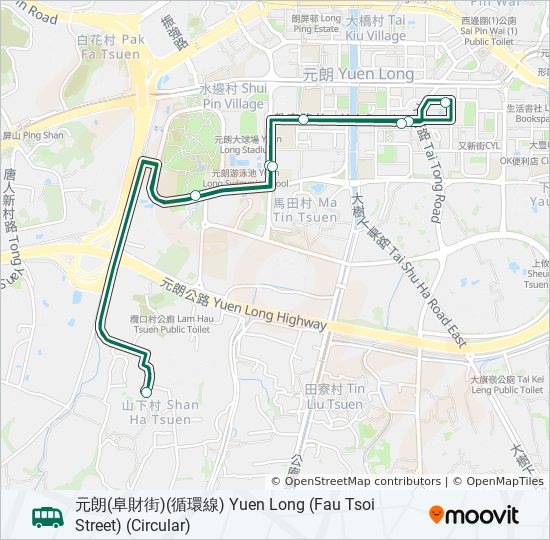 604 bus Line Map