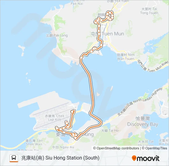 E33P Bus Line Map