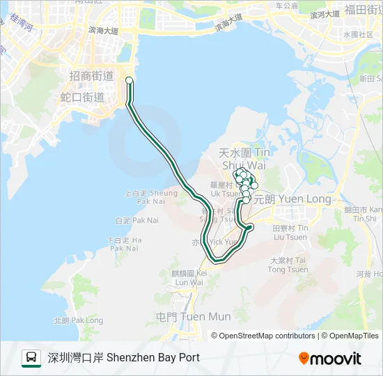 B2P Bus Line Map