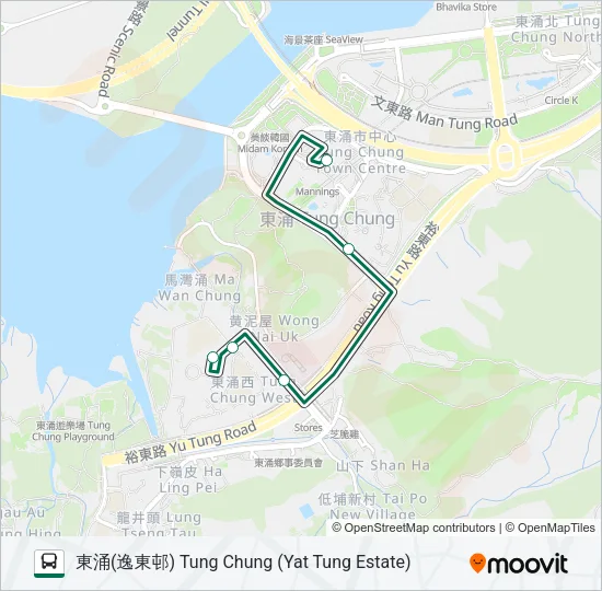 N38 Bus Line Map