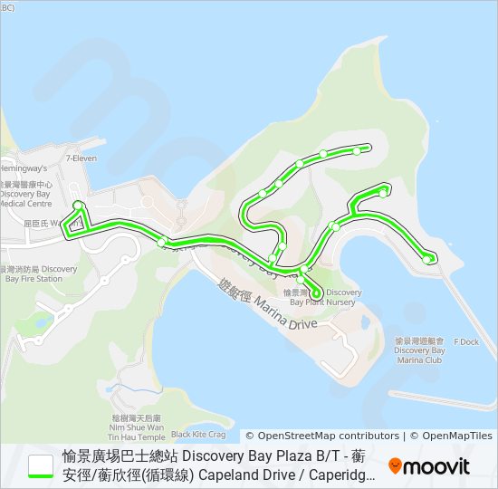 N7/8 bus Line Map