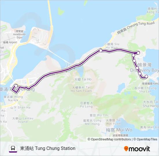 DB01R Bus Line Map