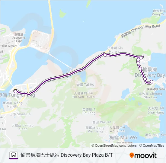 DB01R Bus Line Map
