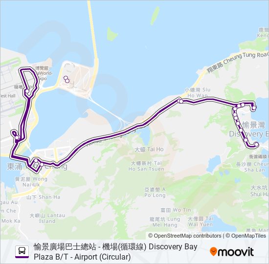 巴士DB02R的線路圖