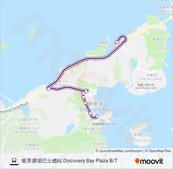 巴士DB03R的線路圖