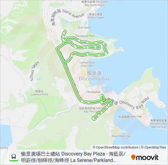 N5/1/6 Bus Line Map
