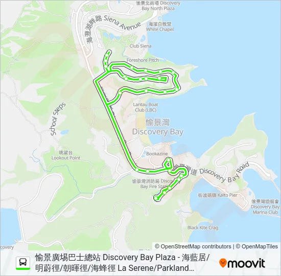 N5/1/6 Bus Line Map