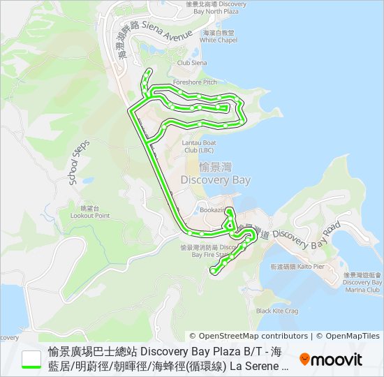 N5/1/6 bus Line Map