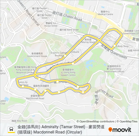 12A Bus Line Map
