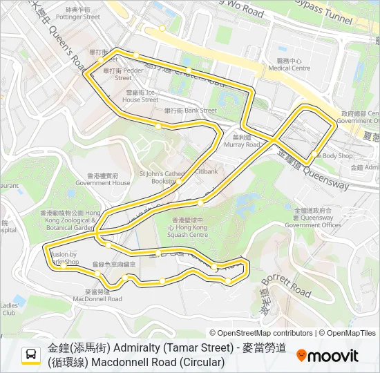 12A Bus Line Map