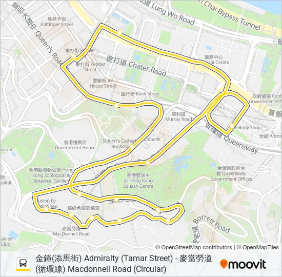 12A Bus Line Map
