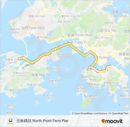 A11 Bus Line Map