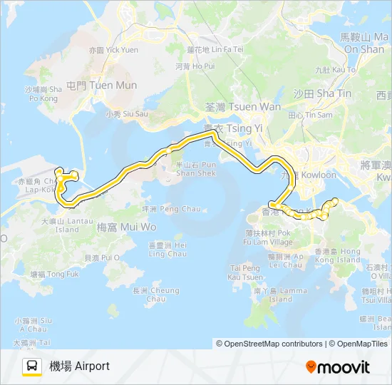 A11 Bus Line Map
