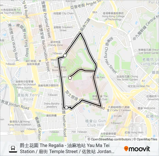KR11 Bus Line Map