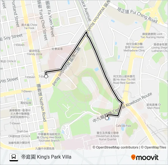 KR12 Bus Line Map