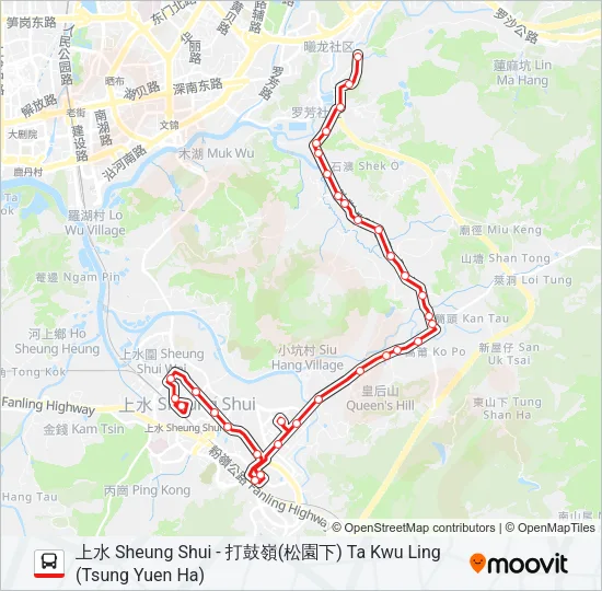 79K Bus Line Map