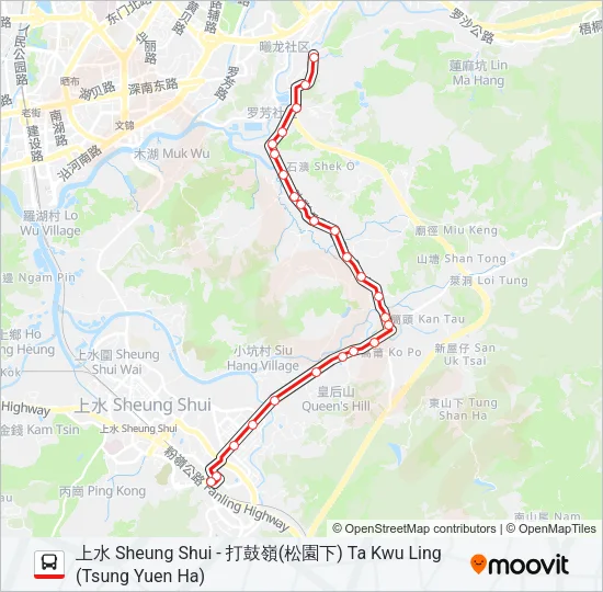 79K Bus Line Map