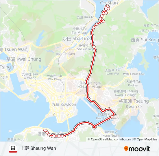 681P Bus Line Map