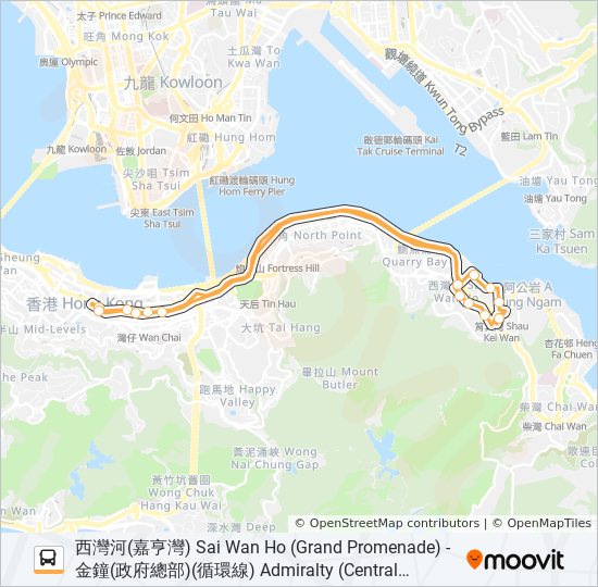720A bus Line Map 720A bus Line Map