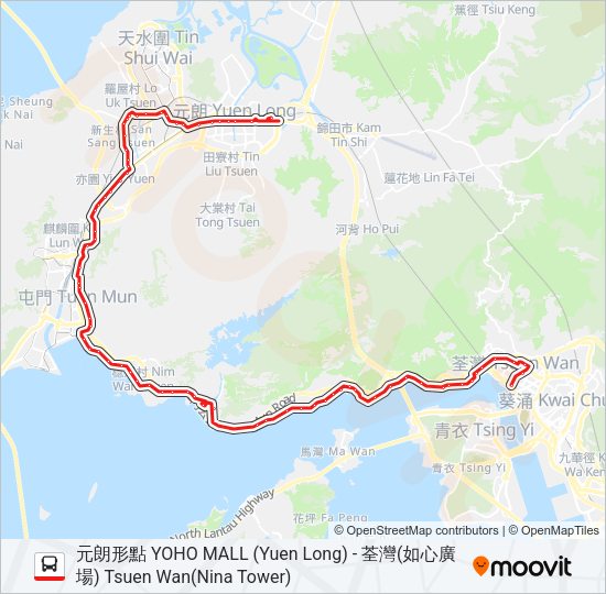 巴士53的線路圖
