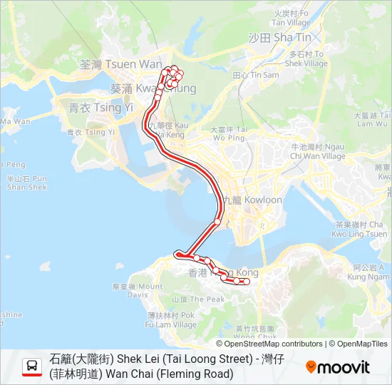 935 Bus Line Map
