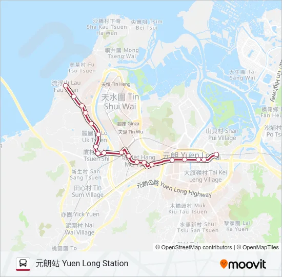 K65 Bus Line Map