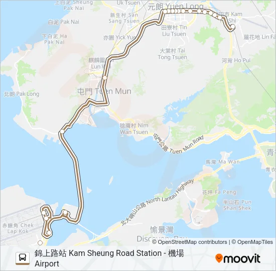 A36 Bus Line Map