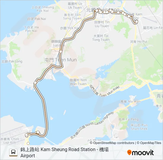 A36 Bus Line Map
