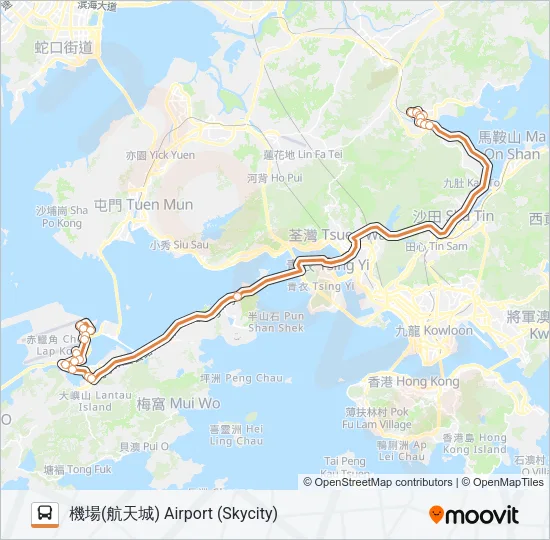 E41 Bus Line Map