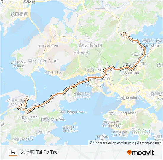 E41 Bus Line Map